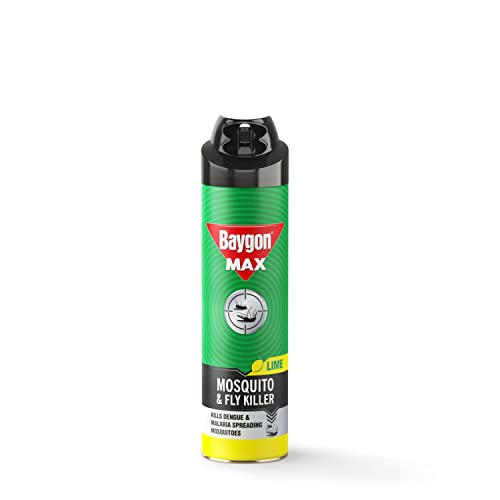 Baygon Mosquito & Fly Killer Spray, Lime Fragrance, 400 m
