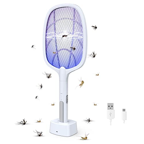 Mosquito Racket Antson Mosquito Killer Racket Rechargeable Handheld Electric Fly...