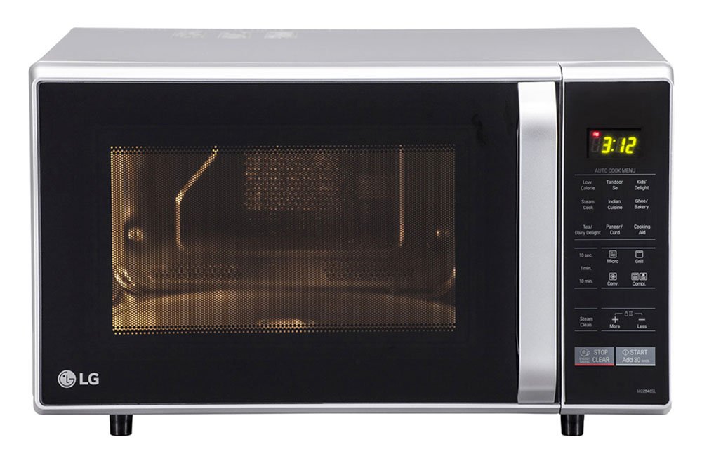 LG 28 L Convection Microwave Oven (MC2846SL, Silver, With Starter Kit)